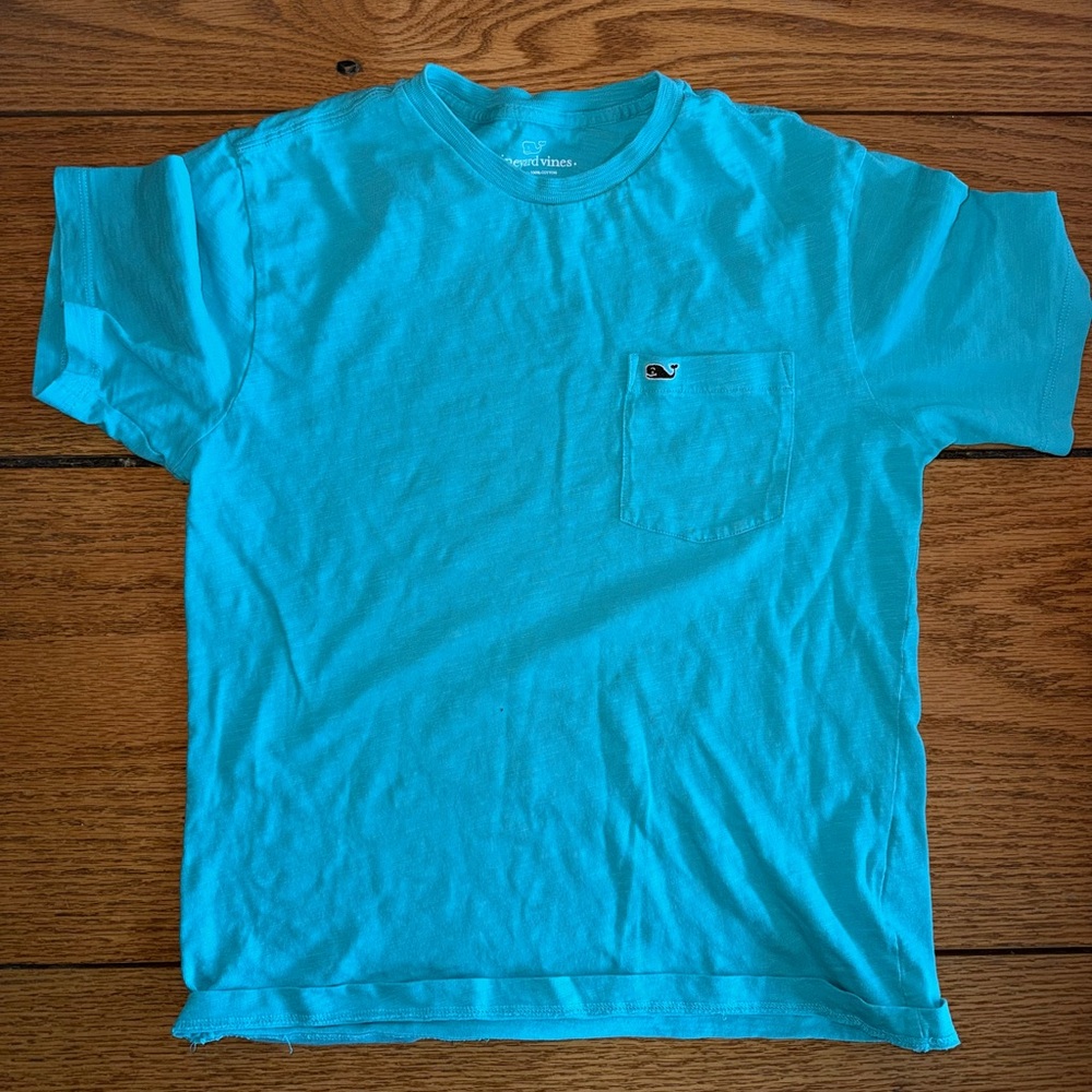 Vineyard Vines Teal Cotton Tee